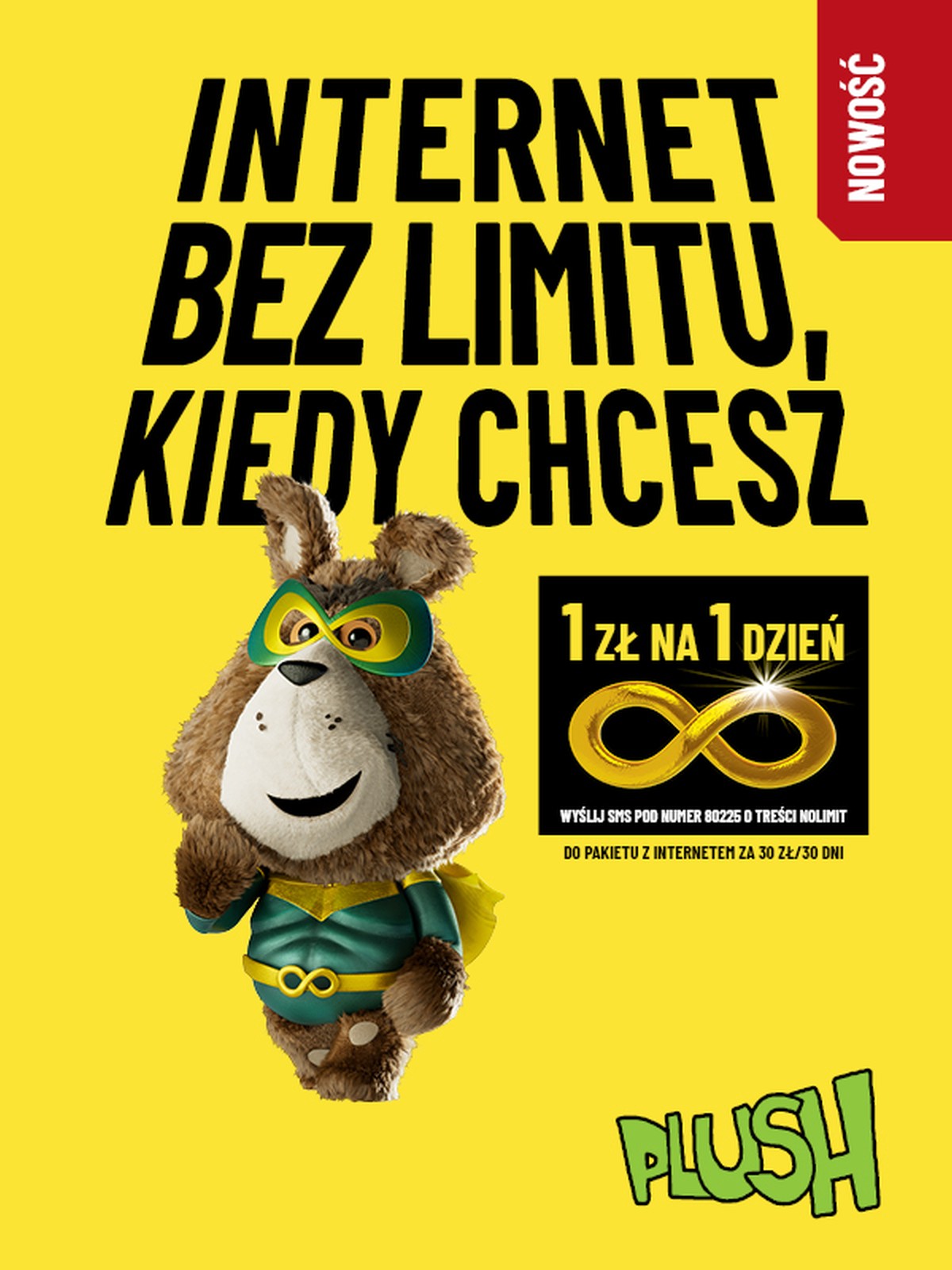 Plus podkręca Plusha. Internet bez limitu kosztuje tylko 1 zł
