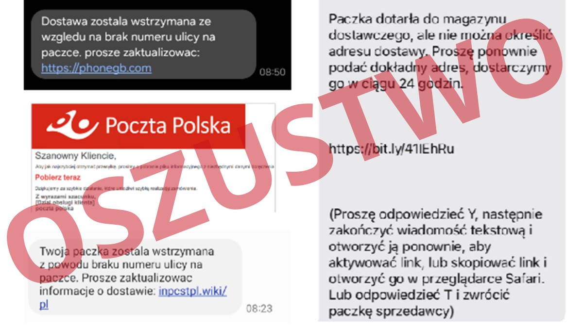 Poczta Polska zatrzymała paczkę? Klikając prosisz się o kłopoty