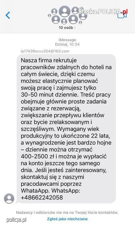 662242058 – ten numer lepiej zapamiętaj. Policja ostrzega