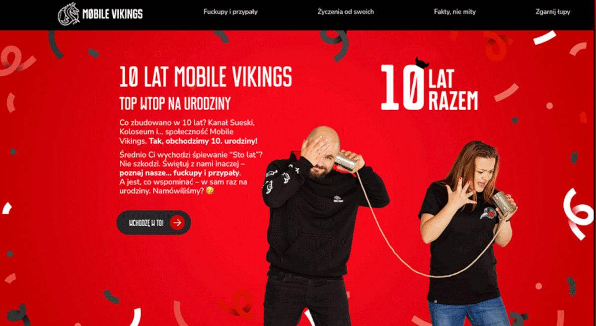 Mobile Vikings świętują 10. urodziny. Dzielą się przypałami