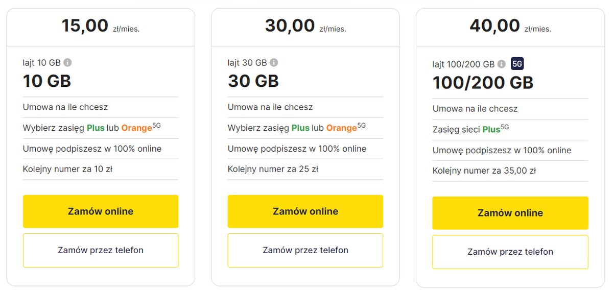 Lajt mobile z zaskakującymi zmianami. Zrobiło się żółto i... pomarańczowo