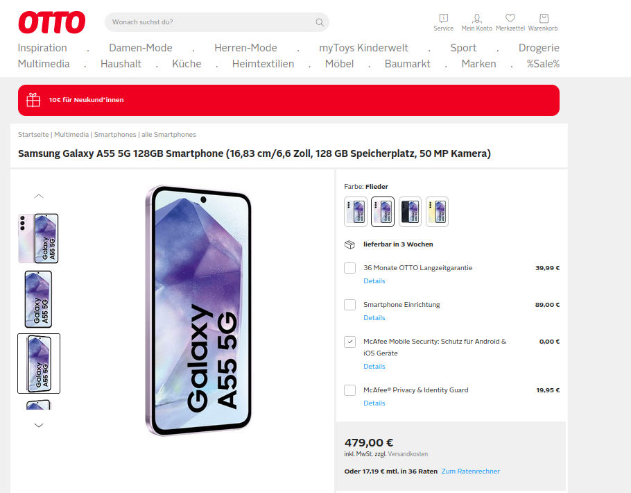 Galaxy A35 5G i Galaxy A55 5G już w sprzedaży. Premiery jeszcze nie było