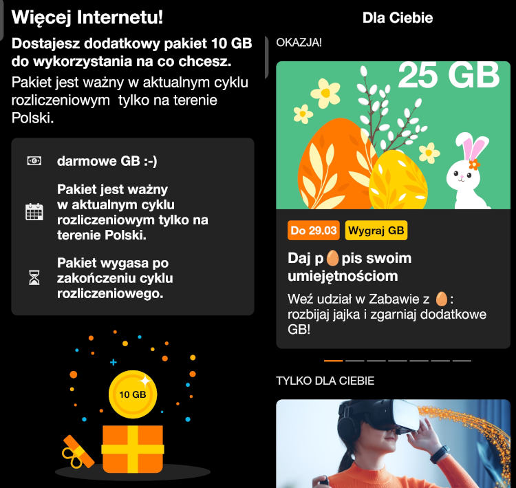 Orange dokłada do pieca. Leci nowa paczka gigabajtów gratis