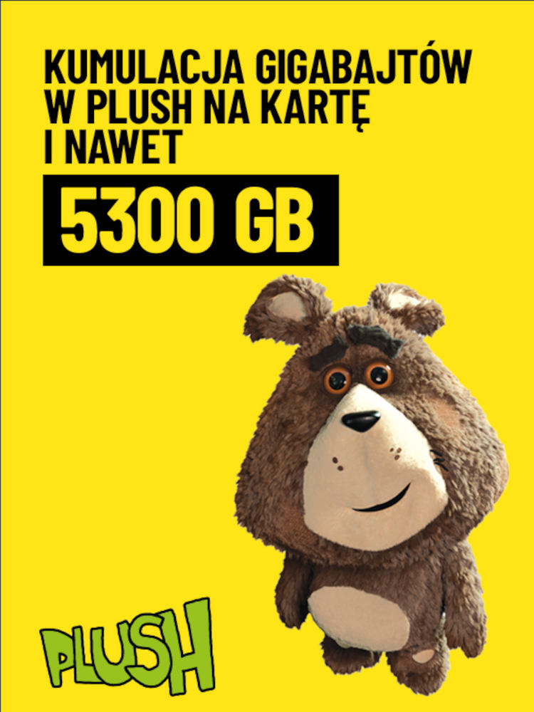 Plush na Kartę: nawet 5300 GB, które nie przepada