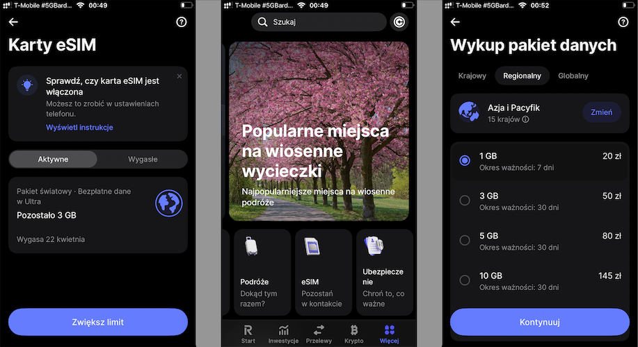 Revolut wprowadził eSIM. Polacy skorzystają na całym świecie