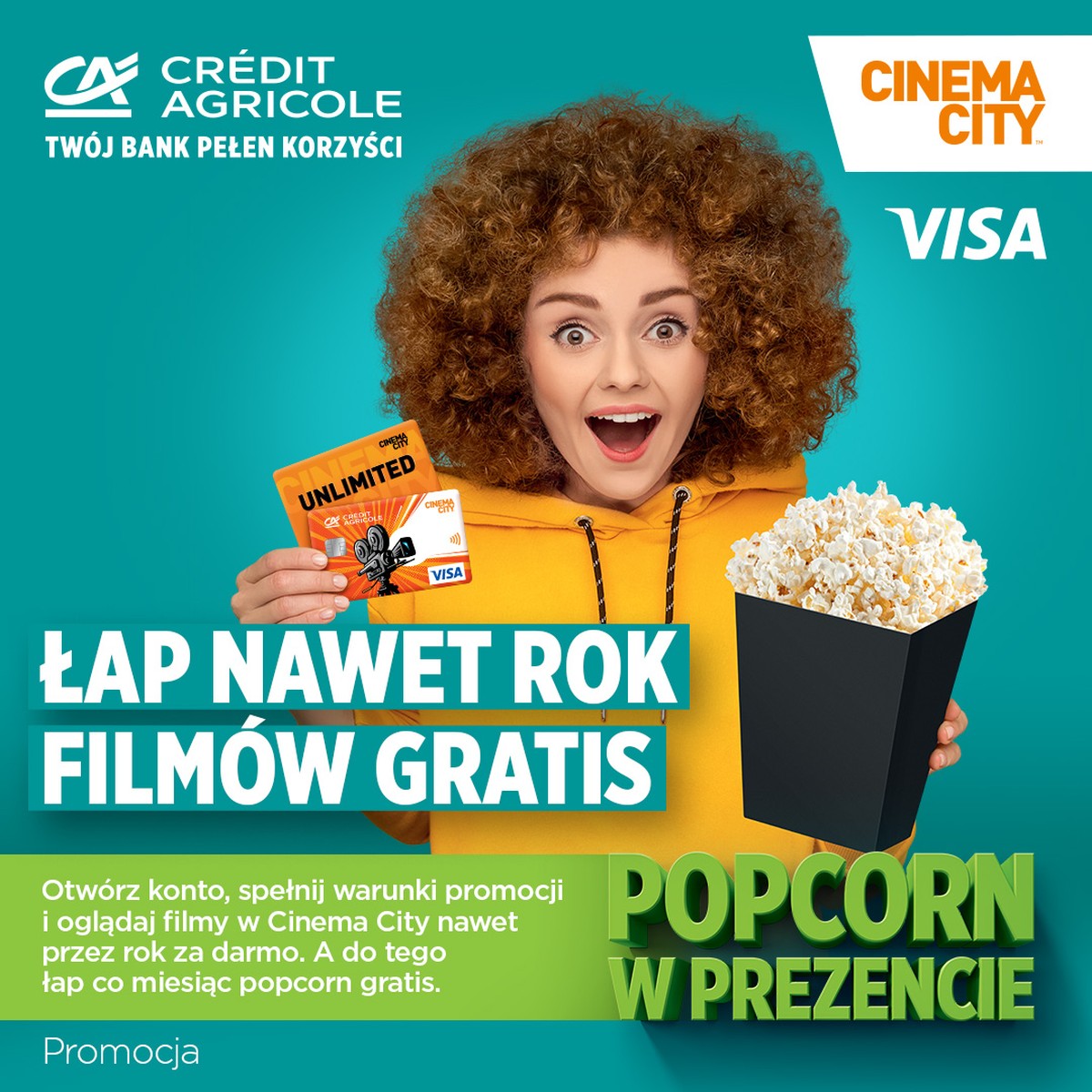 Credite Agricole ma prezent, który spodoba się kinomaniakom