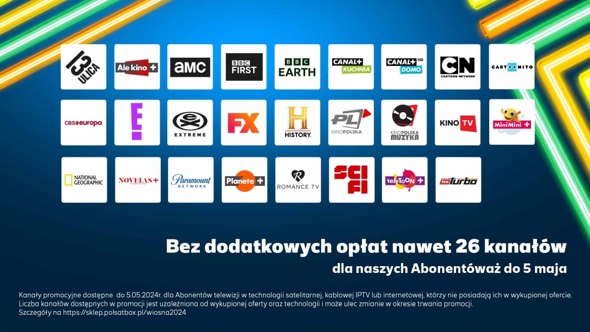 Polsat Box odkodowuje kanały TV na wiosnę. Jest ich 26