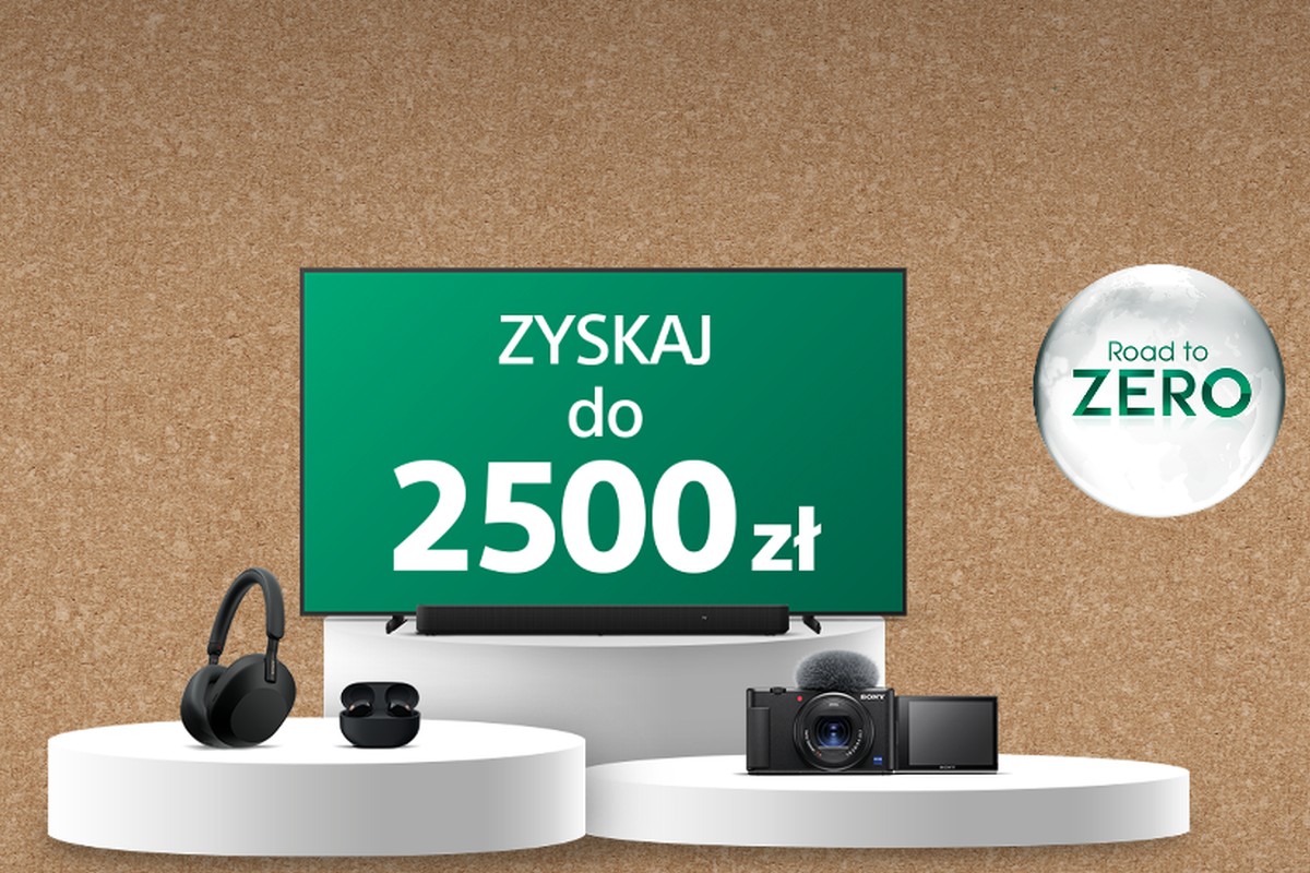 Kup wybrany produkt Sony, a dostaniesz nawet 2500 zł zwrotu