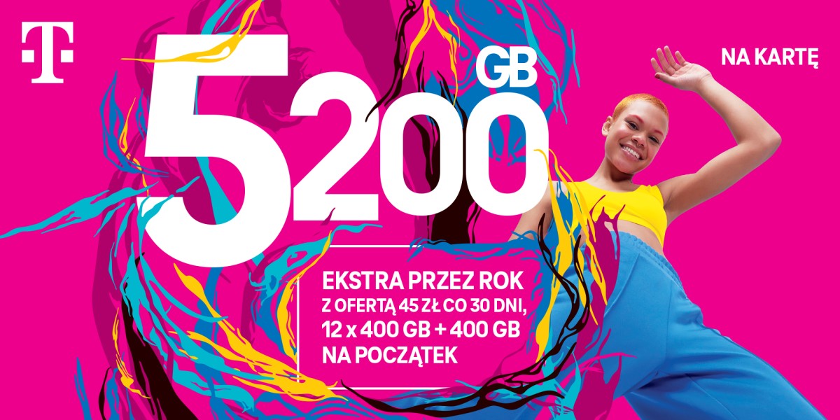 T-Mobile sypie gigabajtami. Jest ich tyle, że ciężko wszystkie zużyć