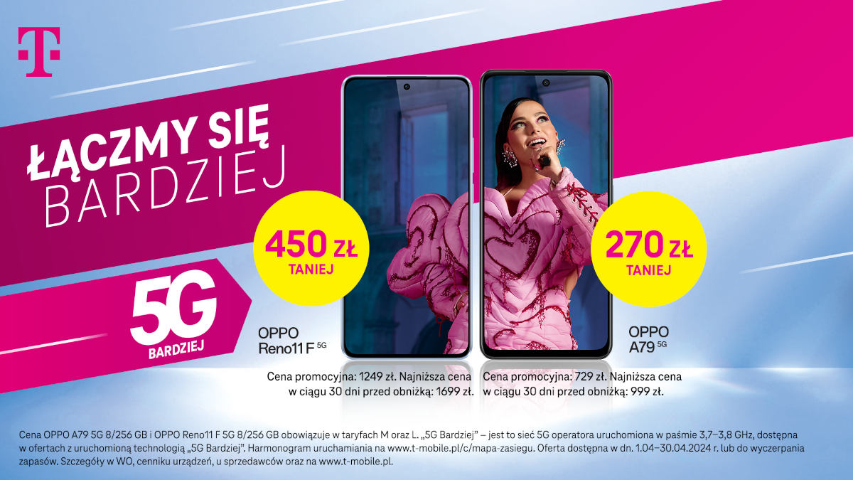 T-Mobile: nielimitowany dostęp do 5G i smartfony tańsze nawet o 750 zł