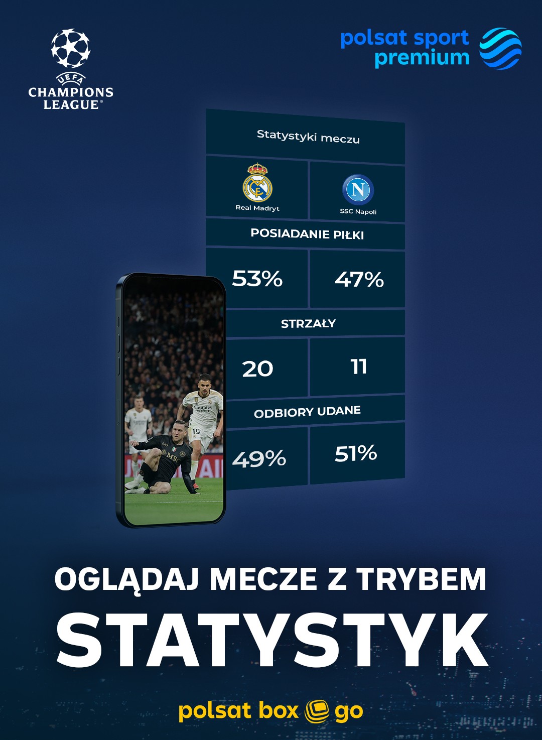 W Polsat Box Go obejrzysz ćwierćfinały piłkarskiej Ligi Mistrzów UEFA