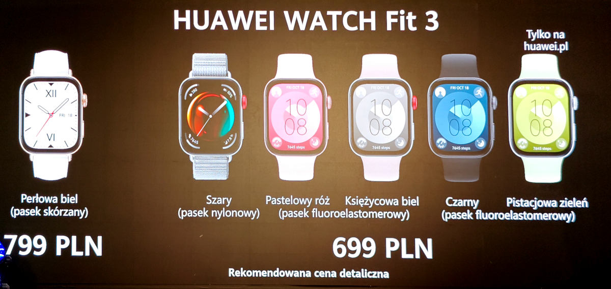 Huawei Watch Fit 3 będzie przebojem. Warto kupić przed 23 czerwca