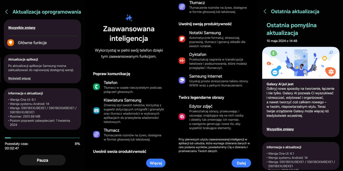 One UI 6.1 dla Galaxy S22 już dostępny w Polsce