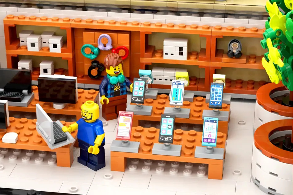 Sklep dla fanów kultowej marki. Jest zbudowany z LEGO