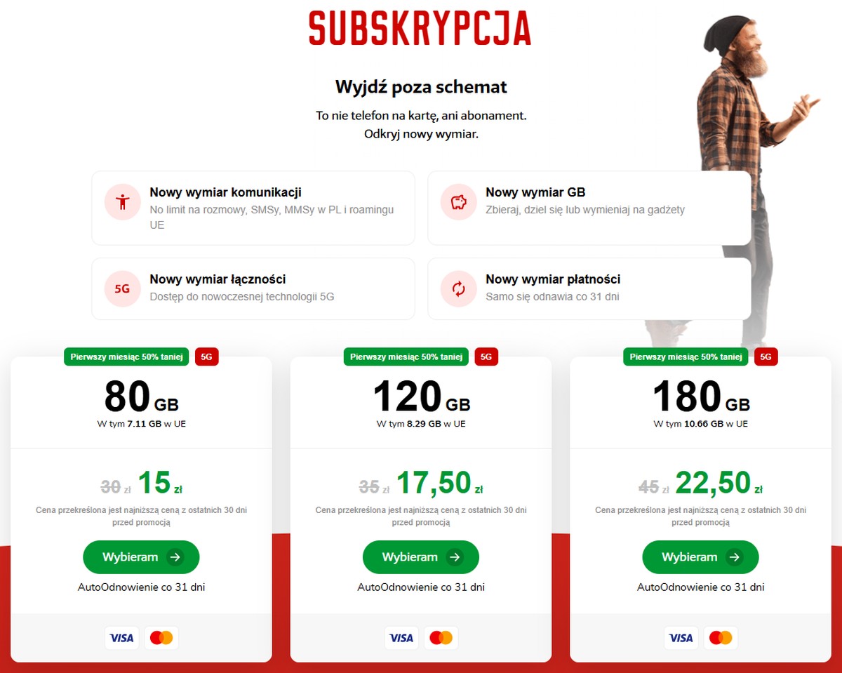 Mobile Vikings odświeża subskrypcję. 180 GB już od 22,50 zł