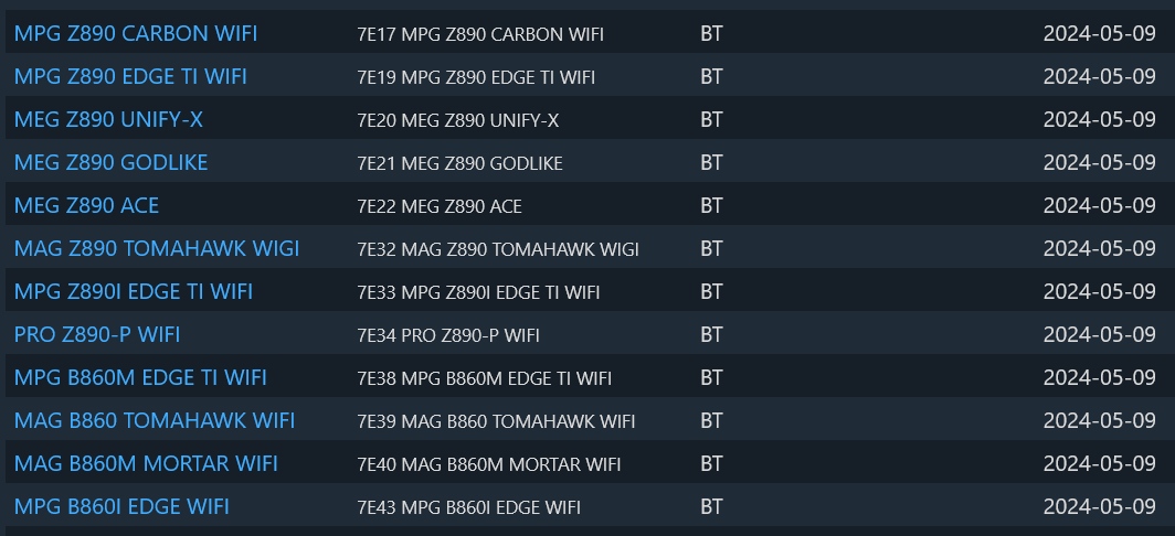 MSI jest już gotowe na nowe procesory Intel Arrow Lake