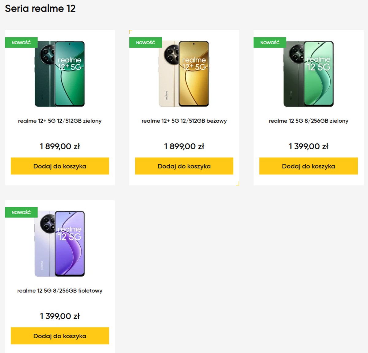 Realme 12 5G i 12+ 5G dostępne w Polsce przed premierą