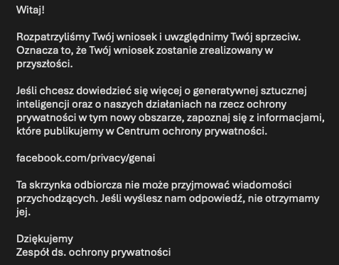 Facebook zmienia zasady użycia danych. Do 26 czerwca zgłosisz sprzeciw