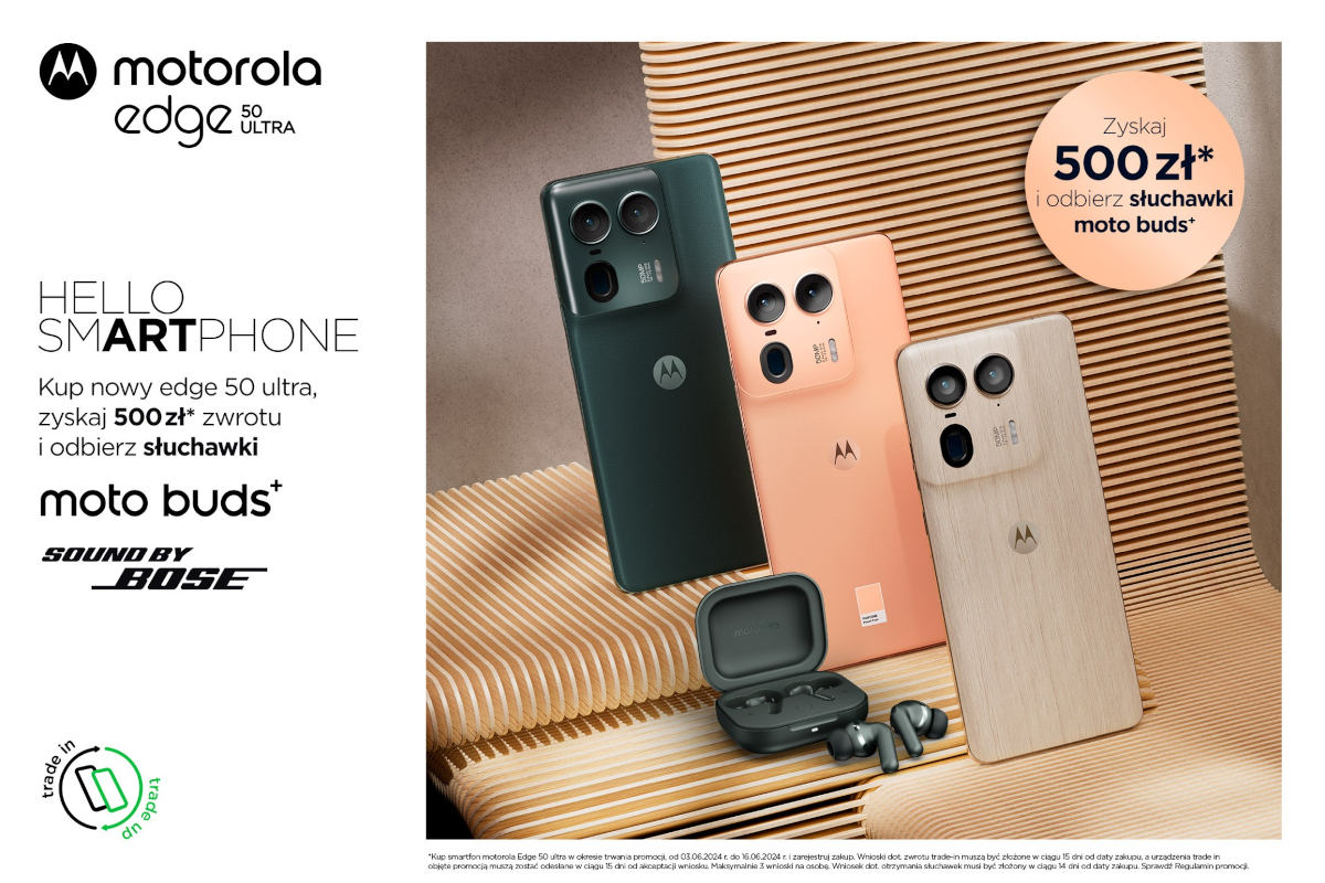 Motorola Edge 50 Ultra już w Polsce. W bonusie słuchawki za darmo