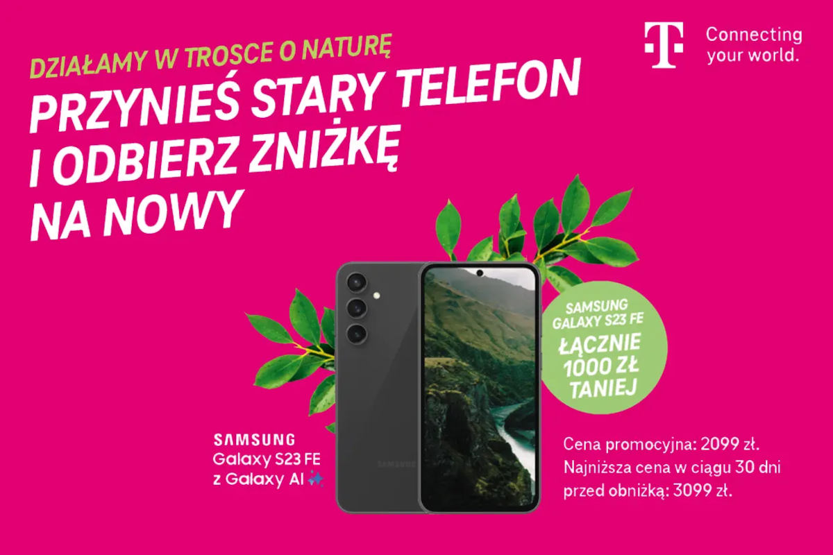 Pędź do salonu T-Mobile. Dostaniesz tysiąc złotych na nowy telefon