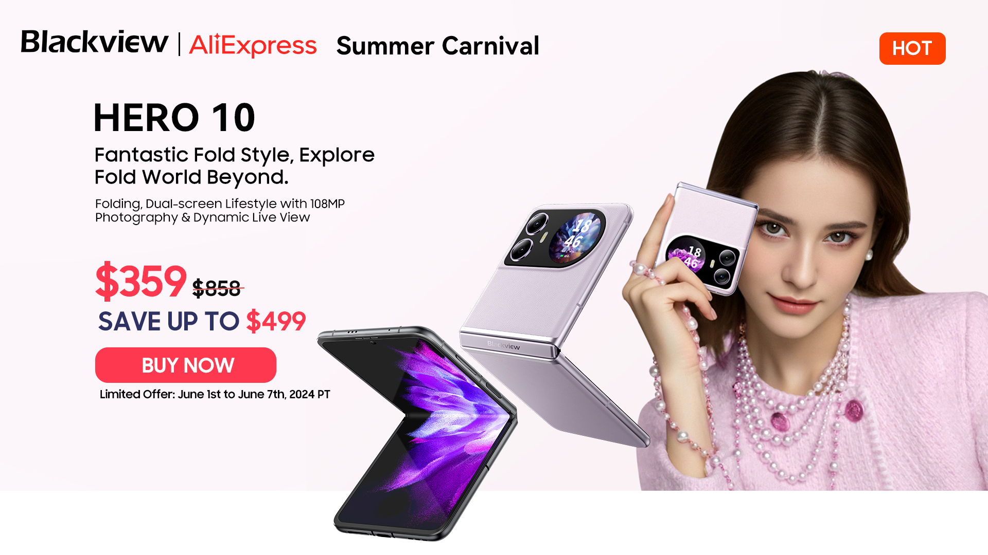 AliExpress odpala letnią wyprzedaż. Składanego smartfona kupisz za grosze
