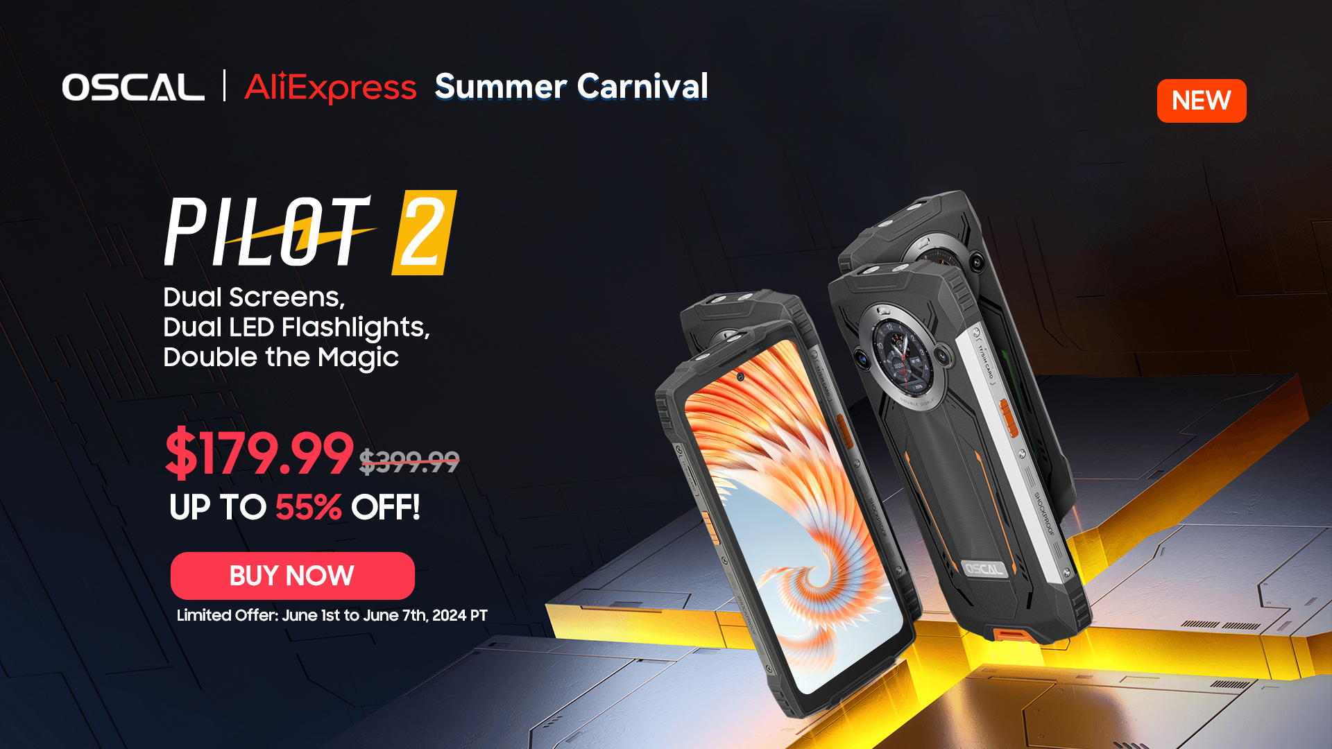 AliExpress odpala letnią wyprzedaż. Składanego smartfona kupisz za grosze