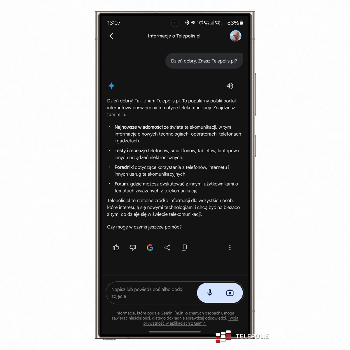 Google Gemini już w polskim Sklepie Play. Dostał też nasz język