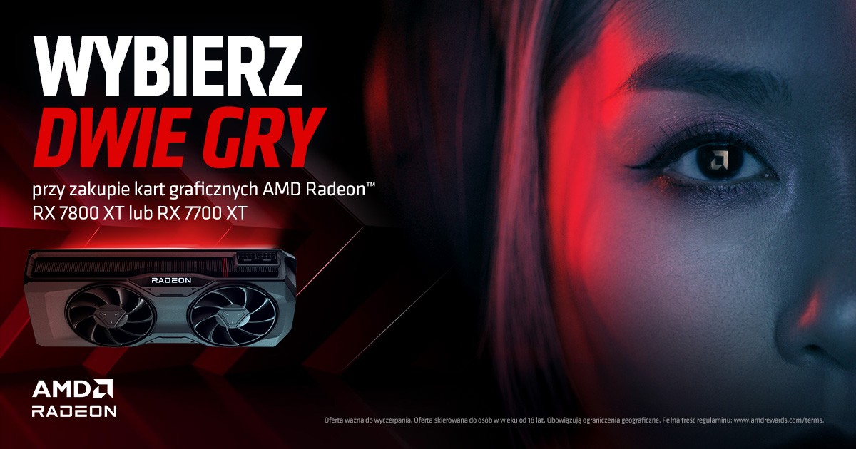 AMD rozdaje darmowe gry. Mowa o czterech świetnych tytułach