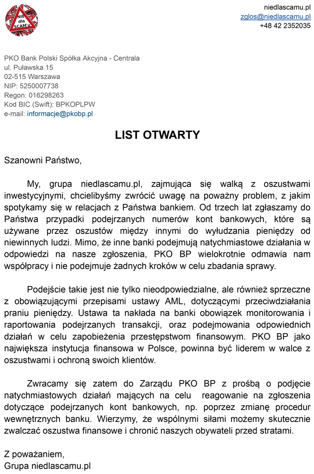 PKO BP w ogniu krytyki. Poszło o oszustwa