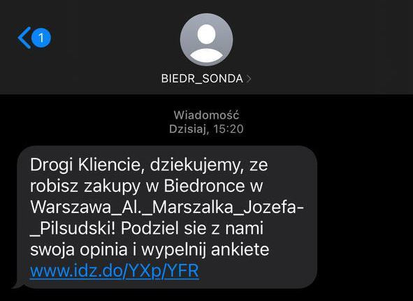 Biedronka pokazała, jak nie wysyłać SMS-ów do klientów