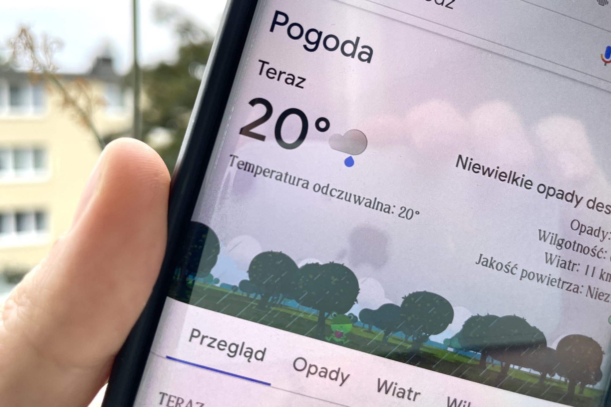 Google poprawia pogodynkę. Tego drobiazgu brakowało