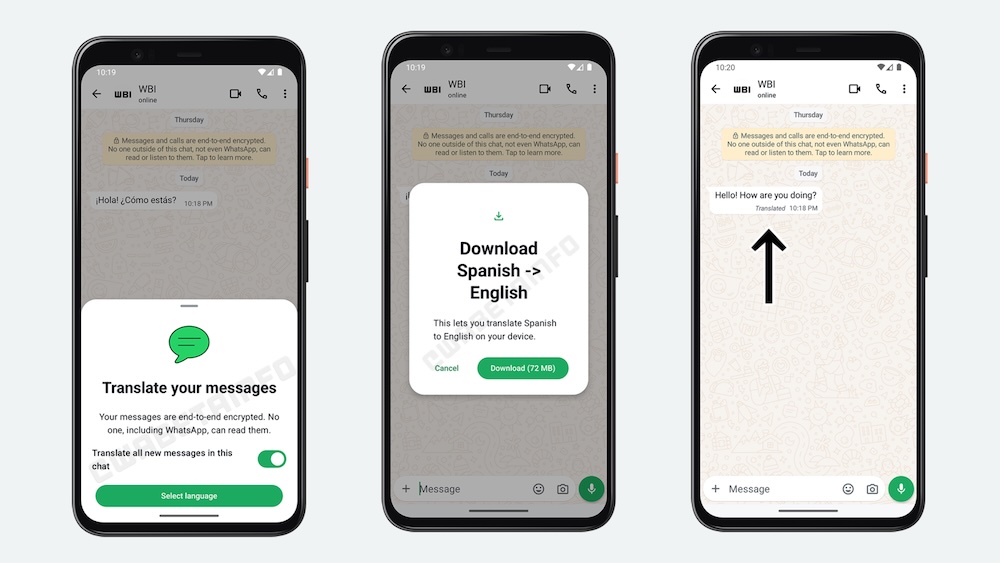 WhatsApp nie chce Google. Woli sam tłumaczyć rozmowy