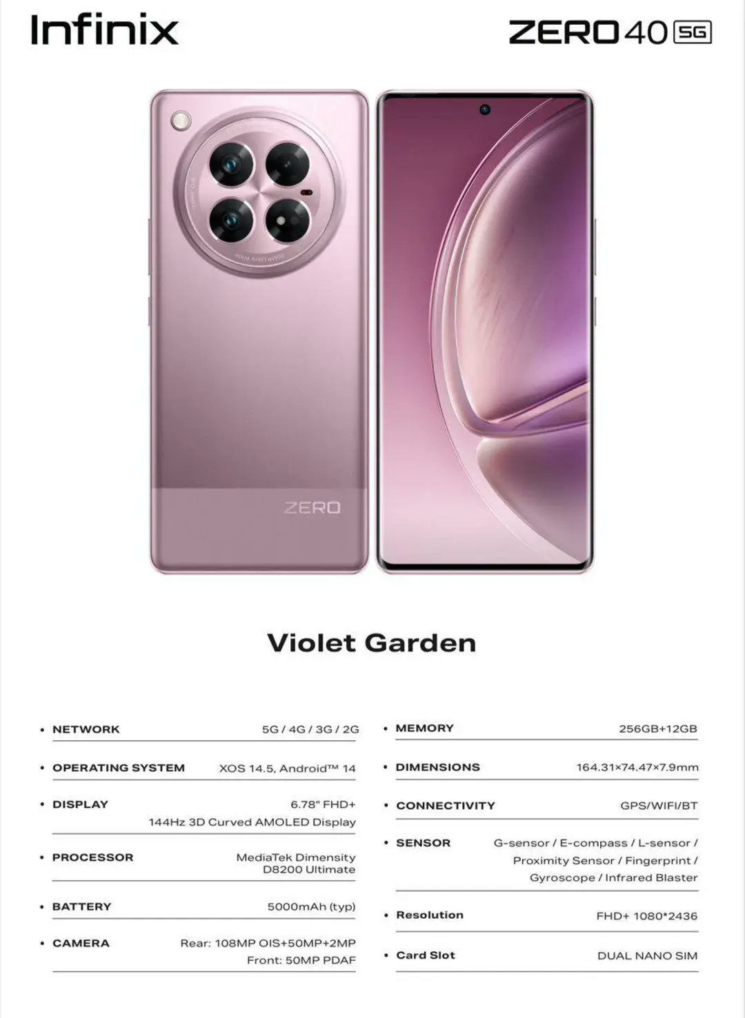 Infinix Zero 40 5G ujawnia swoje tajemnice. Premiera w sierpniu