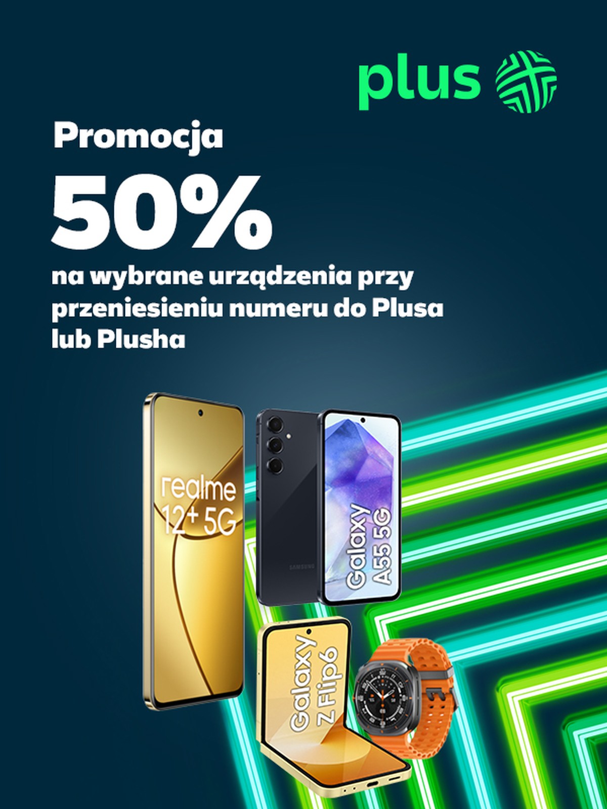 Przenieś numer do Plusa lub Plusha, a dostaniesz smartfon za pół ceny