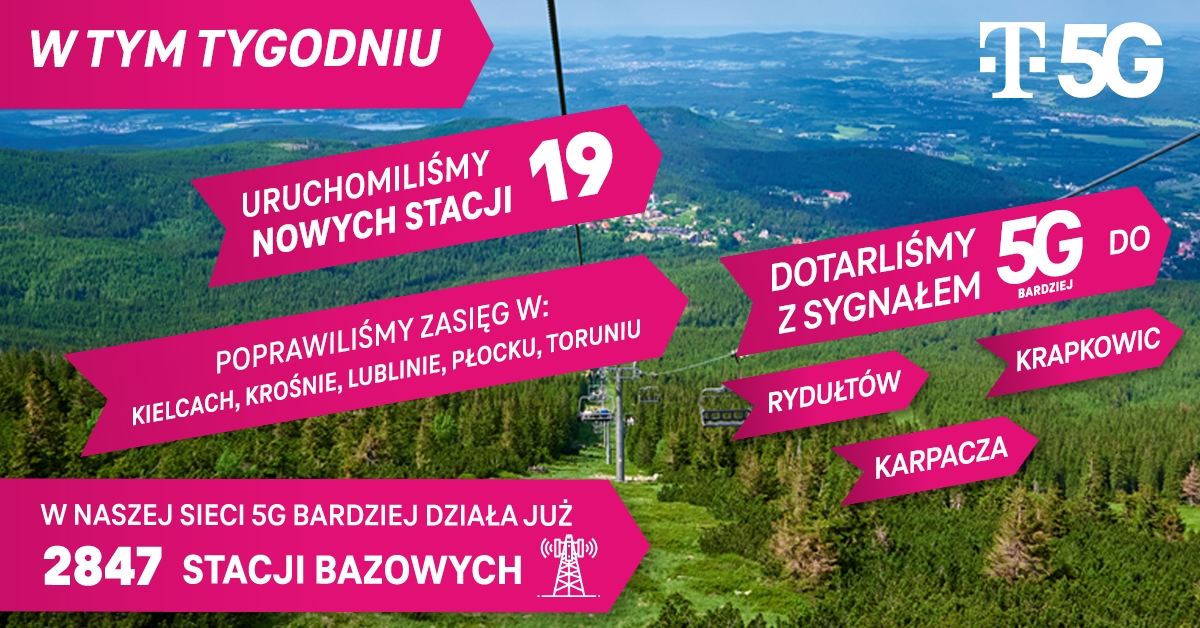 T-Mobile zwiększa zasięg. Kolejne nadajniki już stoją