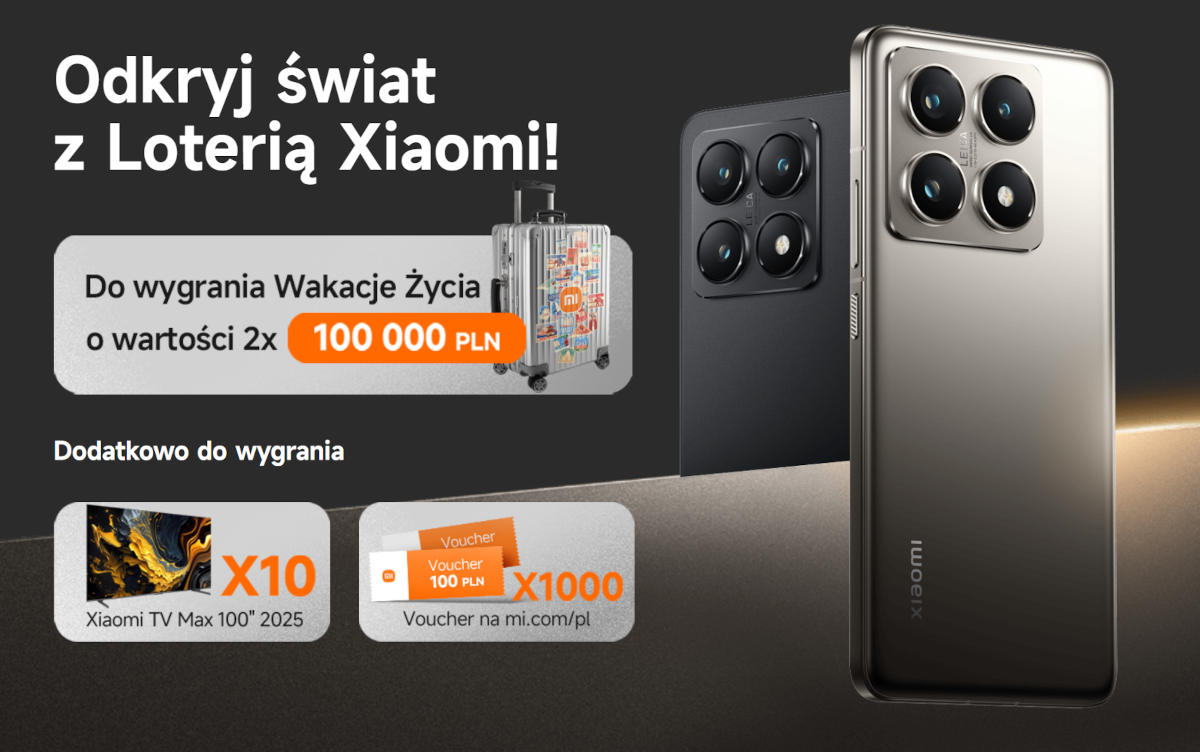 Xiaomi sypie pieniędzmi. Zyskasz nawet 100 tys. zł