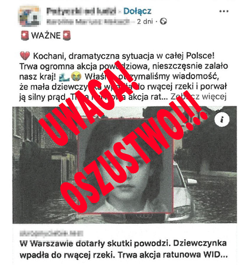 Wpadli oszuści od tonącej dziewczynki. Mieli centrum sterowania przekrętem
