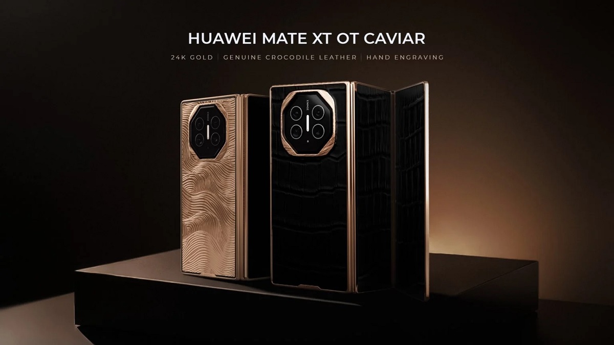 Masz wolne 50 tysięcy? Oto Huawei Mate XT ze złotem i krokodylą skórą