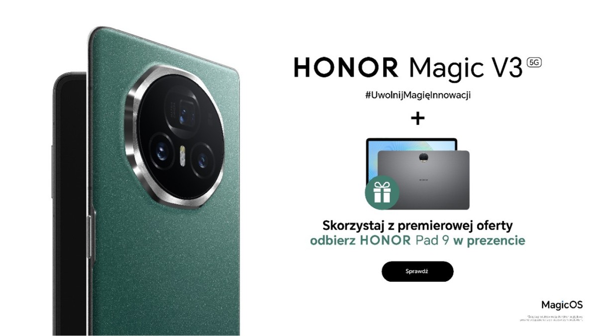 Honor Magic V3 już w Polsce. Na fanów czeka atrakcyjny prezent