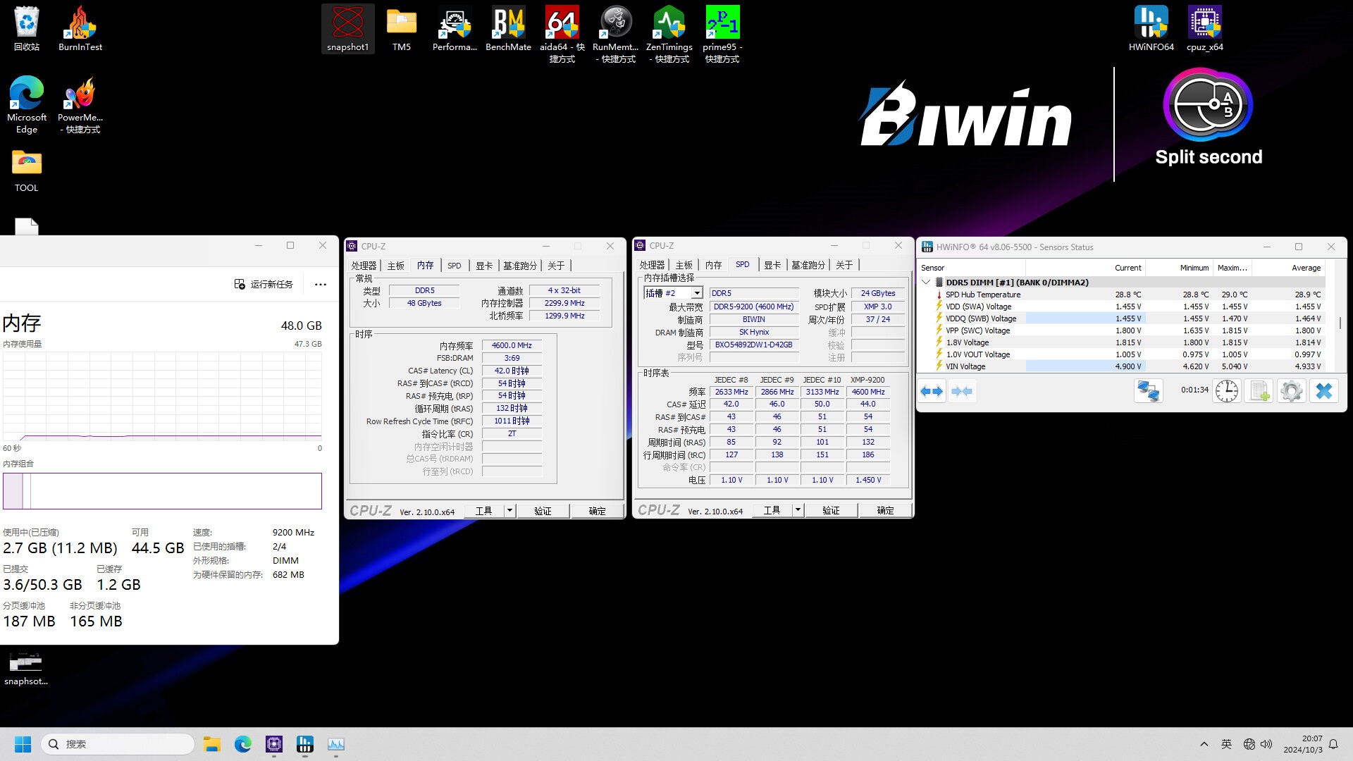 BIWIN pokazuje pazur. Pamięci RAM z wydajnością 9200 MT/s