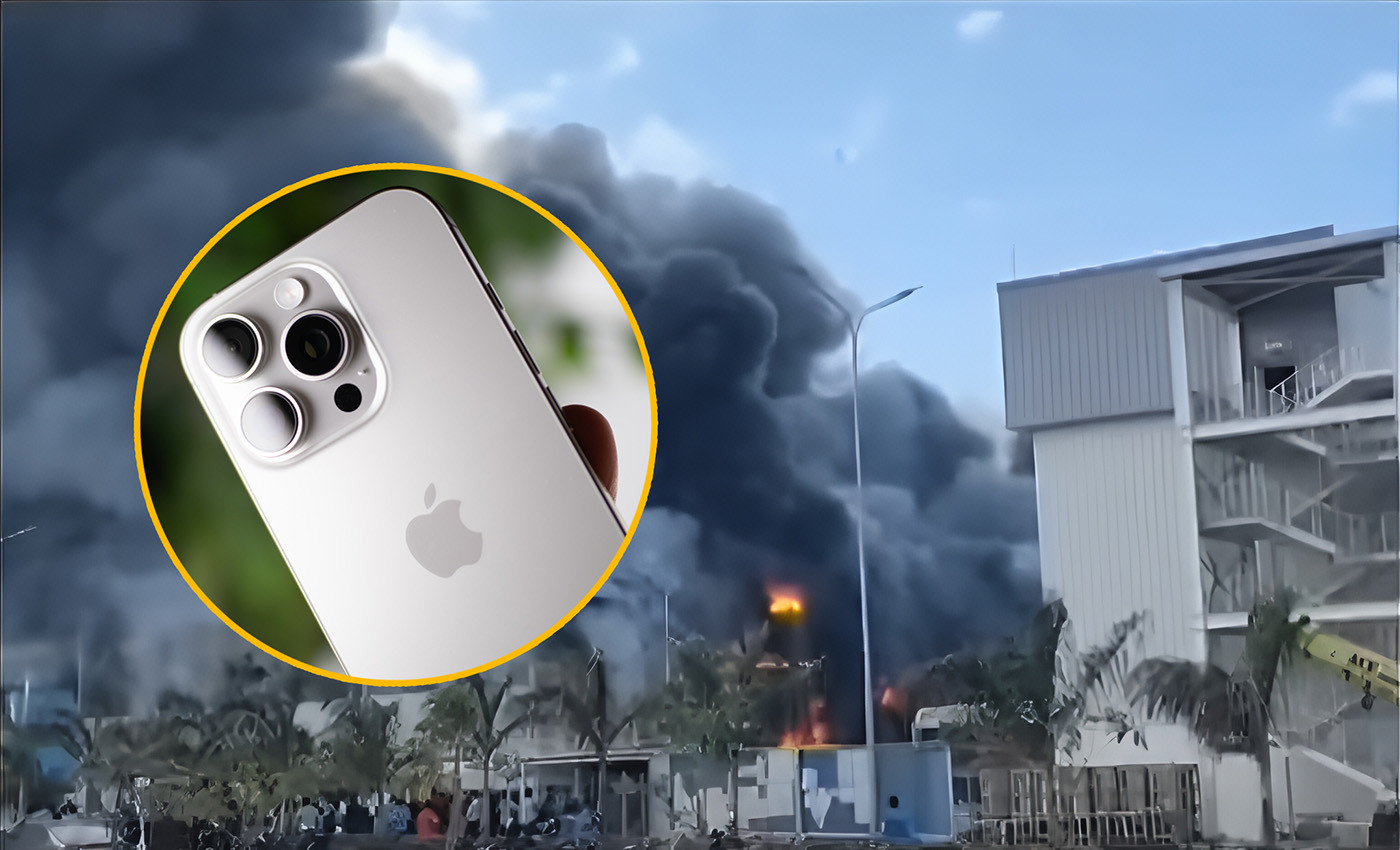 Pożar w fabryce Apple'a. Wydobywają się toksyczne opary