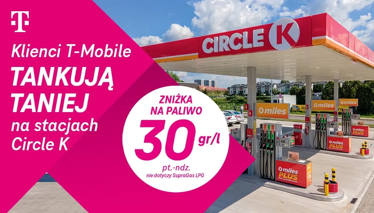 T-Mobile rozdaje weekendowe rabaty na paliwo. To w ramach Magenta Moments
