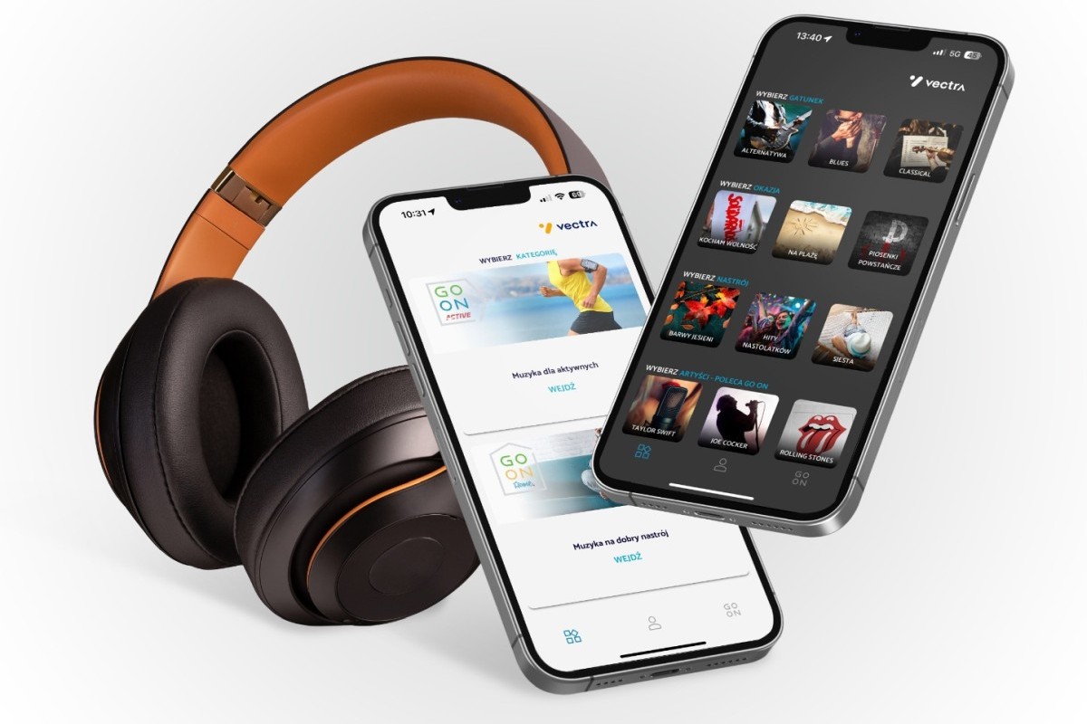 Vectra wprowadza do oferty muzyczny serwis GO ON Home & Active