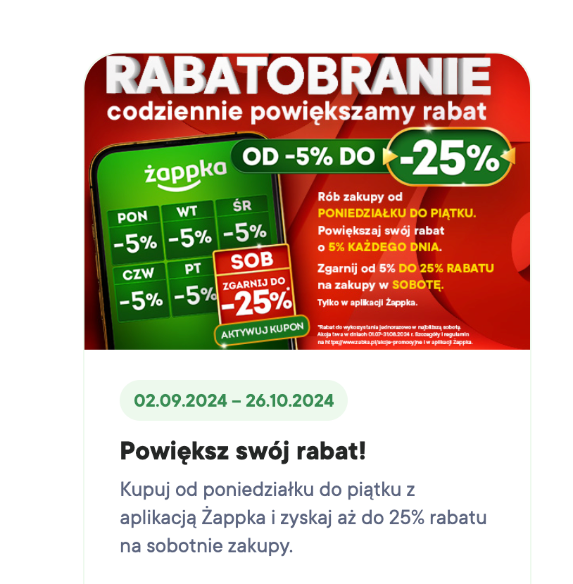 Żabka z promocją w aplikacji. Zaoszczędzisz naprawdę dużo
