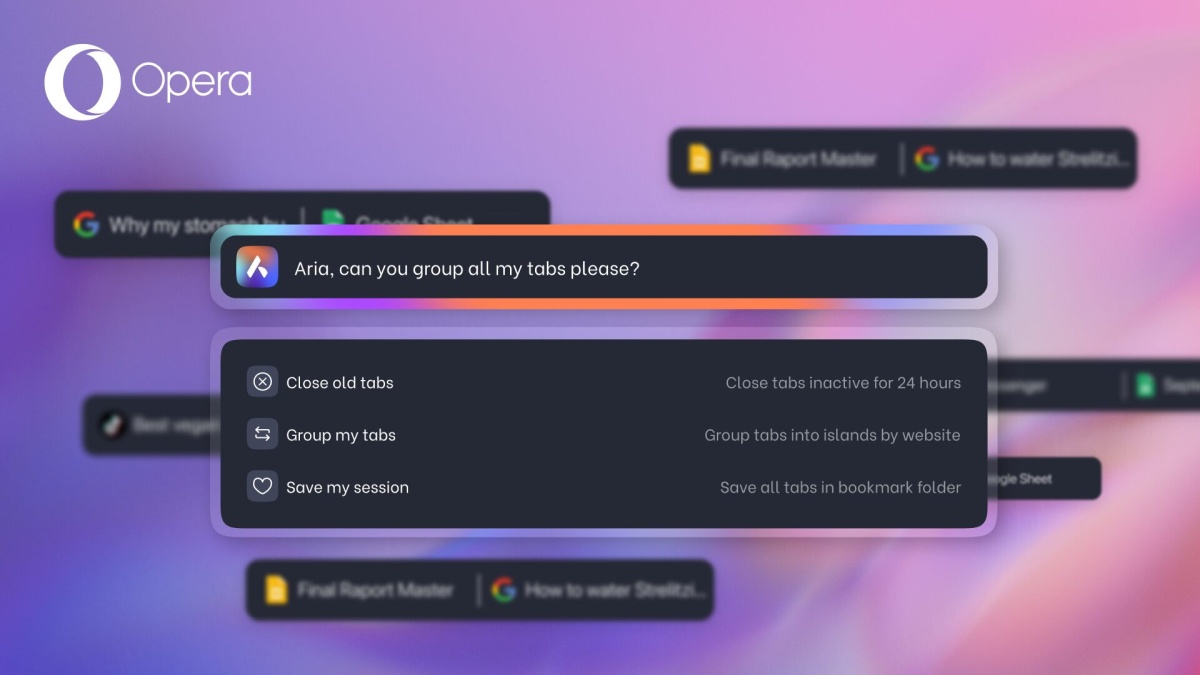 Opera z AI u steru: koniec z chaosem kart