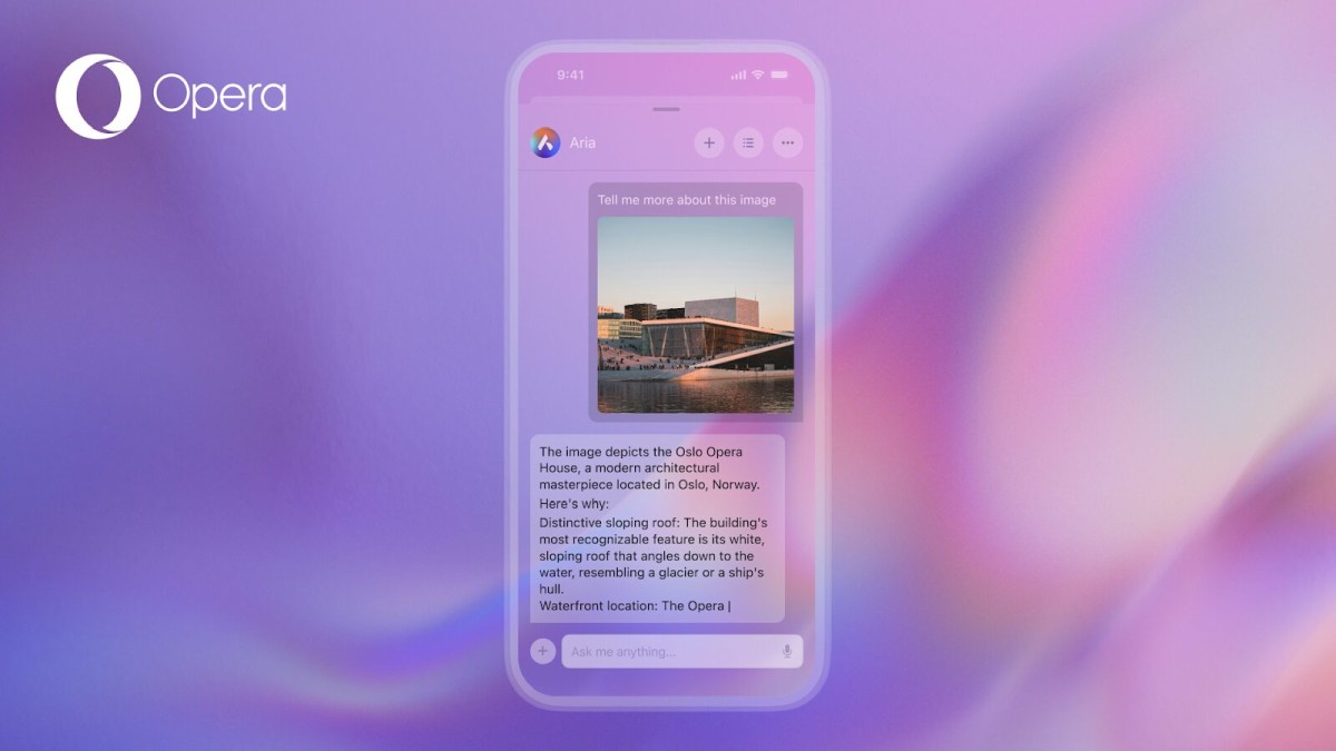 Opera One dla iOS z nową funkcją. Twój telefon zrozumie, co widzi