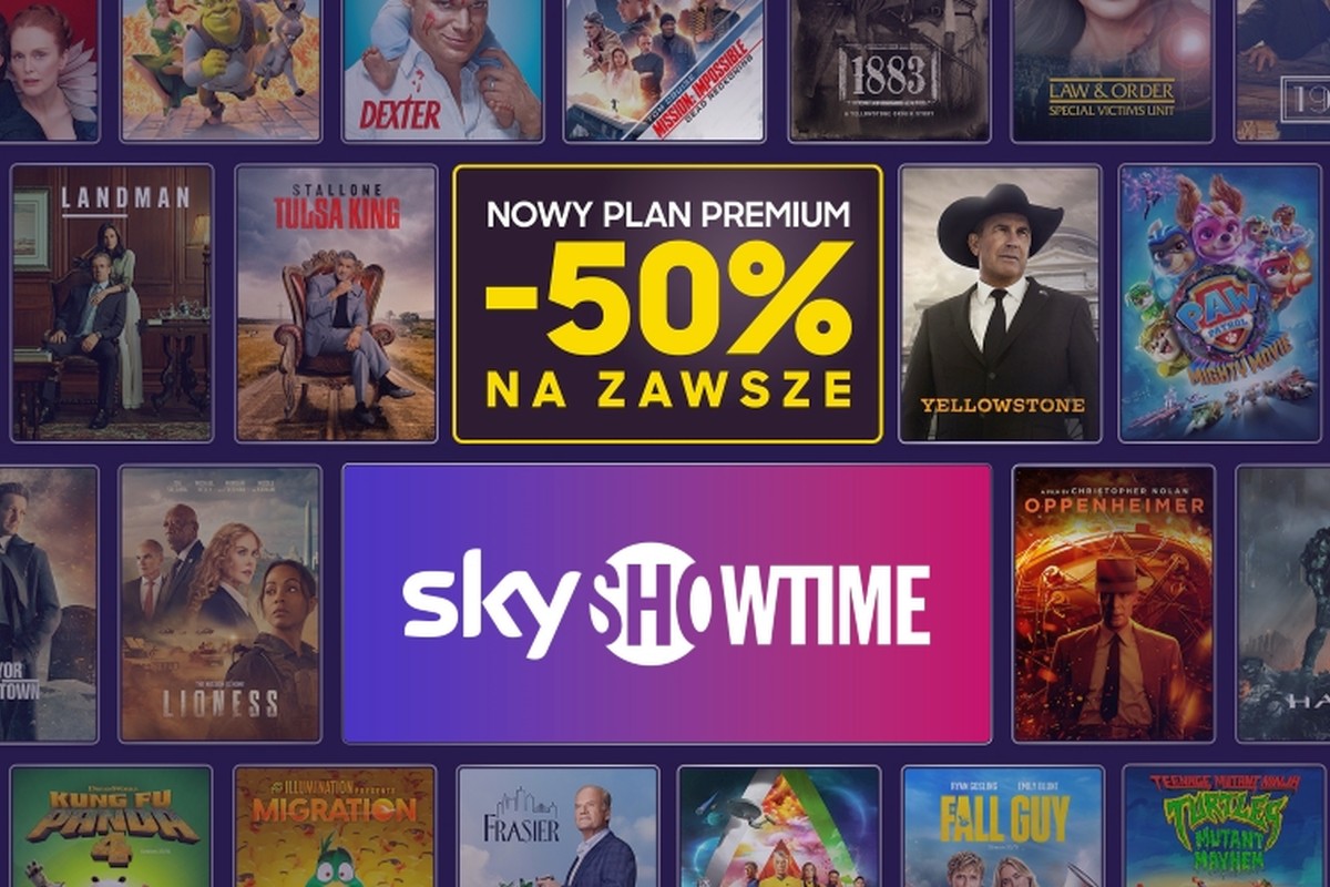 SkyShowtime kusi promocją. Plan Premium za pół ceny na zawsze