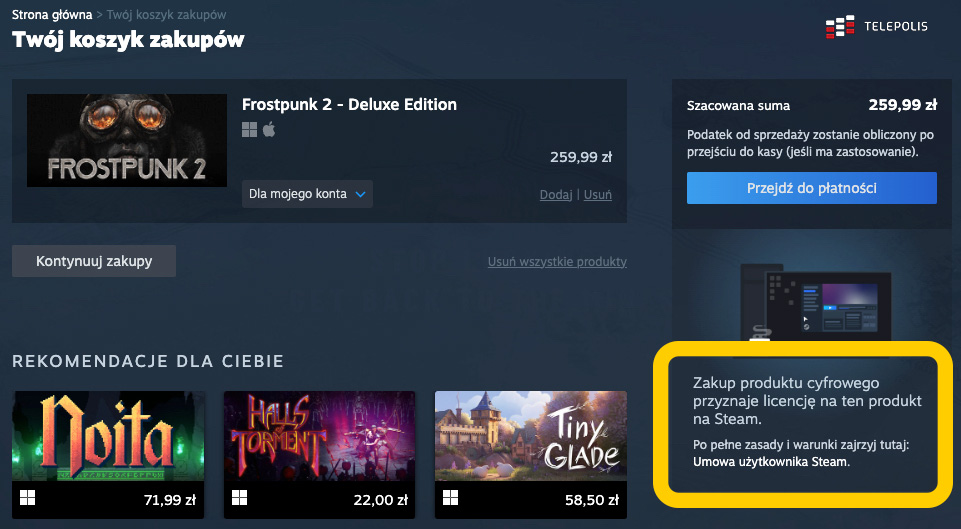 Steam w końcu mówi, jak jest. Nie przegap tego komunikatu