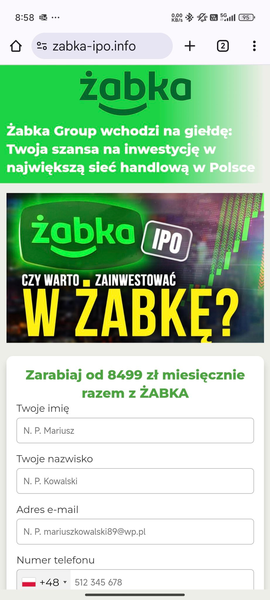 Wydzwaniają do klientów Żabki z pewną ofertą. Jest ostrzeżenie