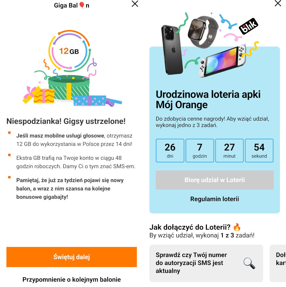 Odpal aplikację Orange i klikaj. Można się miło zaskoczyć